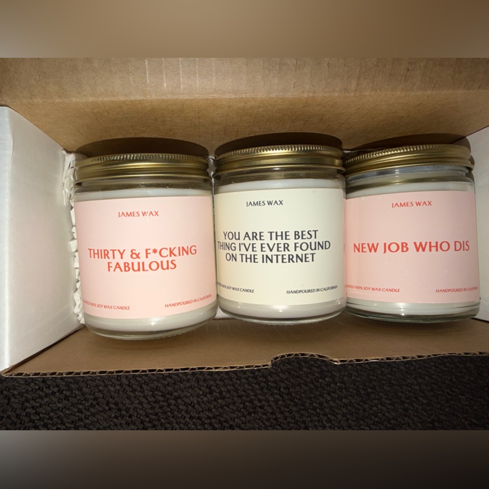 James Wax Scented Candles Set 3 - Picture 2 of 3